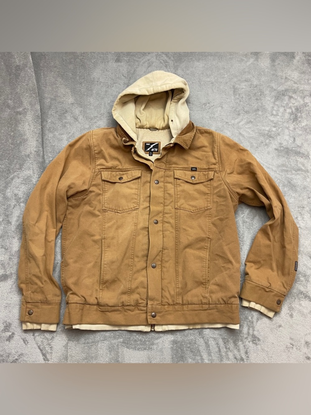 Vans Anthony Van Engelen AV78 Canvas Jacket with built in hoodie Mens XL